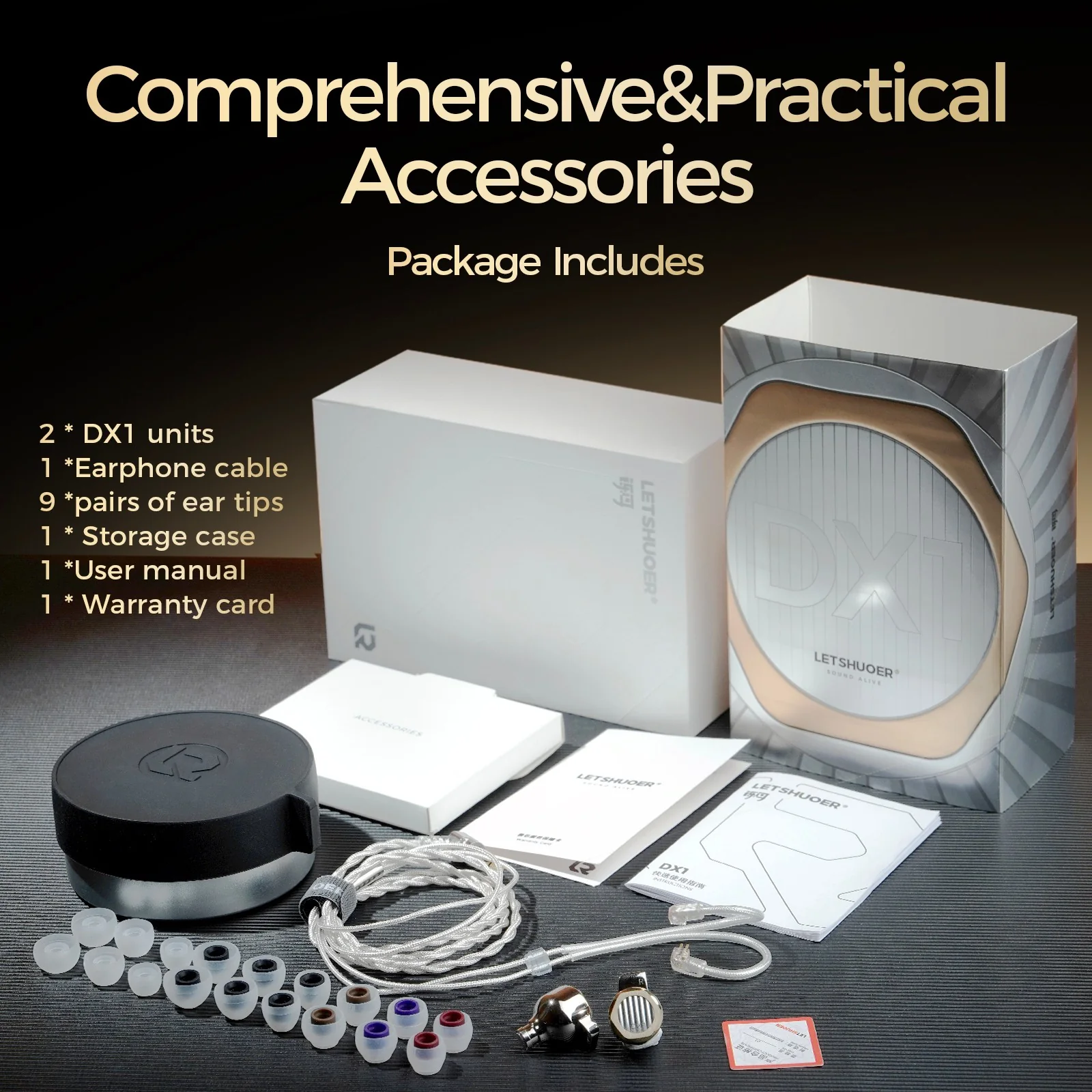 Letshuoer DX1 accessories